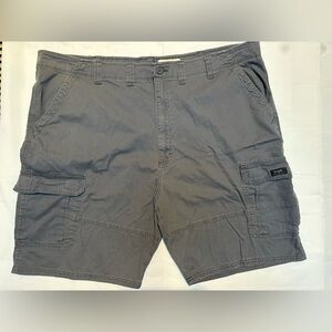 Wrangler Shorts Khaki Cargo Stretch Tag Size 48 Reg Blue Relaxed Fit Men's